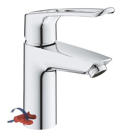 Смеситель для раковины без донного клапана Grohe Eurosmart New 23986 003 (23986003) хром